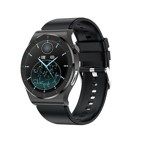 

iPS E20 Smart Watch 1.3 inch Smartwatch Fitness Running Watch Bluetooth ECGPPG Pedometer Call Reminder Compatible with Android iOS Women Men Waterproof Long Standby Media Control IP 67 44mm Watch