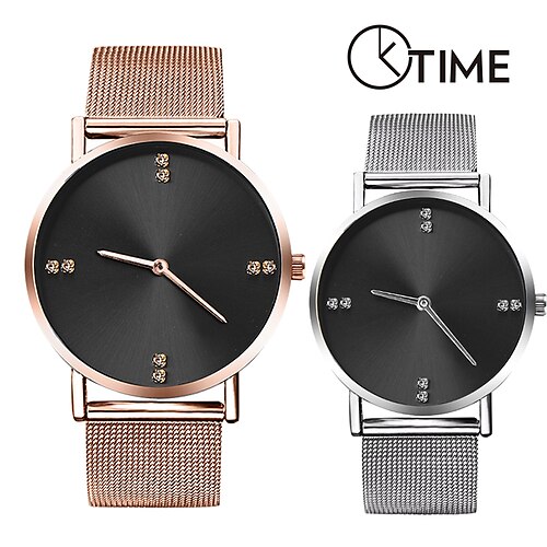 

Fashion Mens Women Stainless Steel Wathes Men Quartz WristWatch Gift Watch