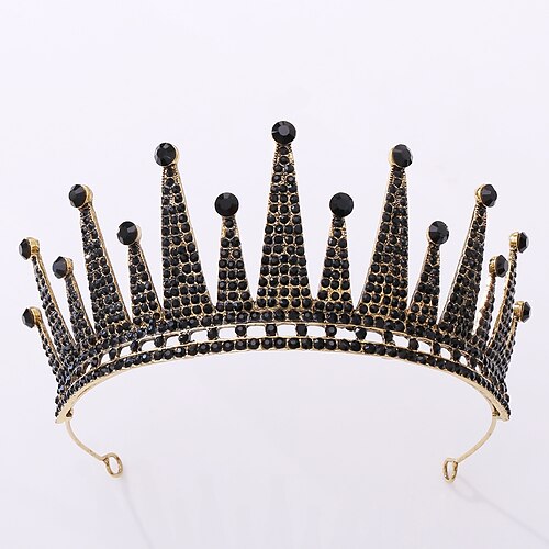 

King's and Queen's Royal Crowns - King Elizabeth Queen Festival Costume Prom Accessories Party Celebration, Bailey