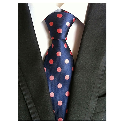 

Men's Ties Neckties Work / Wedding / Gentleman Formal Style / Modern Style / Jacquard Polka Dot Formal Business Formal Evening