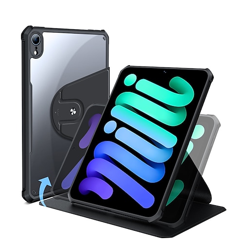 

Tablet Case Cover For Apple iPad mini 6th 5th 4th 2021 360° Rotation with Stand Full Body Protective Solid Colored TPU Acrylic