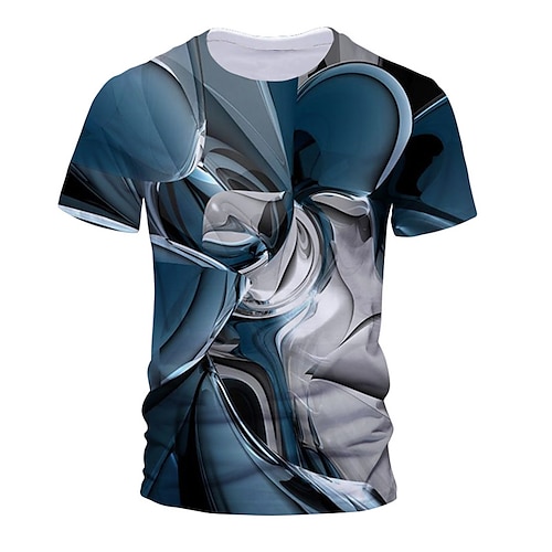 

Men's Unisex T shirt 3D Print Graphic Prints Technology Crew Neck Street Daily Print Short Sleeve Tops Casual Designer Big and Tall Sports Green Blue Red