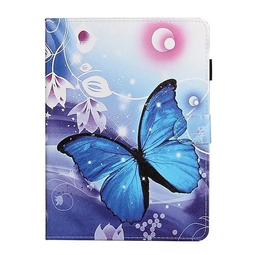 

Tablet Case Cover For Apple iPad 10.2'' 9th 8th 7th iPad Air 5th 4th iPad mini 6th 5th 4th iPad Pro 11'' 3rd Card Holder with Stand Flip Graphic Animal Butterfly TPU PU Leather