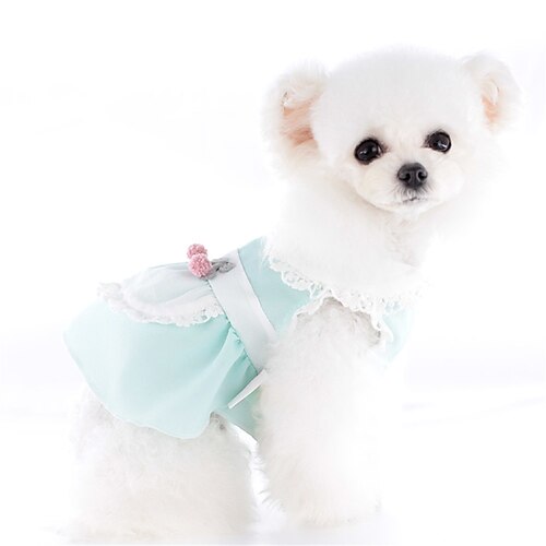 

1 Pieces Pet Dog Dress Shirt Puppy Skirt Cute Doggie Dress Dog Summer Clothes Dog Apparel for Small Dogs and Cats