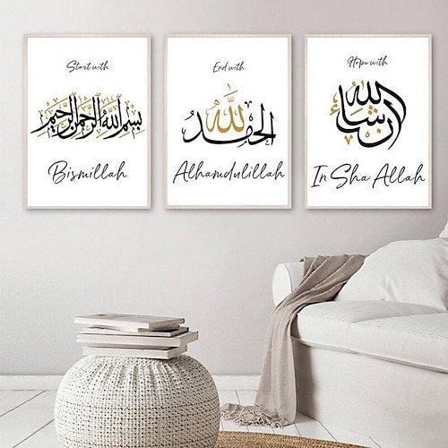 

1 Panel Quotes Prints Posters/Picture English Alphabet Proverbs Modern Wall Art Wall Hanging Gift Home Decoration Rolled Canvas No Frame Unframed Unstretched Multiple Size