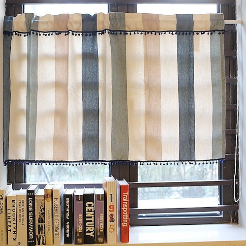 

Valance Rod Pocket Tier Curtain Farmhouse, Kitchen Living Room Window Tier Curtain Farmhouse,Door Curatin, Girls Bedroom Cascade