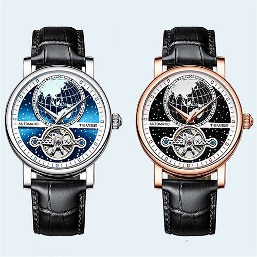 

T867K Mechanical Watch for New Hollow Mechanical Watch Automatic Leather Casual Fashion Watch Waterproof Men's Watch Watch