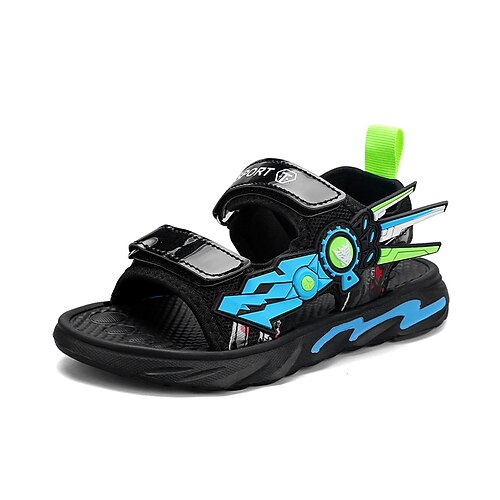 

Boys Sandals Casual School Shoes Daily PU Adjustable / Retractable Breathability Non-slipping School Shoes Big Kids(7years ) Little Kids(4-7ys) Toddler(2-4ys) School Daily Beach Walking Shoes Blue