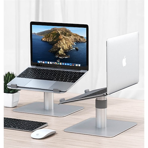 

Laptop Stand for Desk Laptop Riser Aluminum Metal Silicone Portable Foldable Ergonomic Laptop Holder Compatible with Kindle Fire iPad Pro MacBook Air Pro 9 to 15.6 inch 17 inch