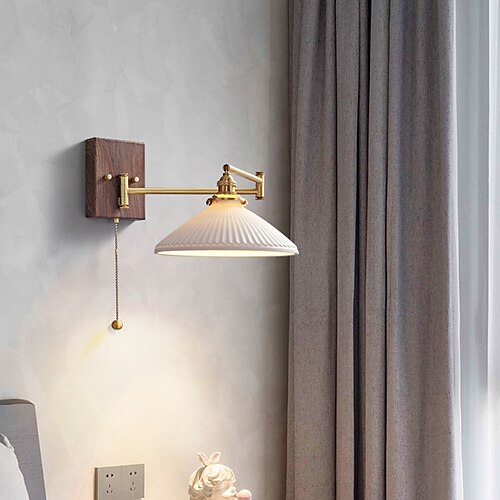 

Modern Nordic Style Indoor Wall Lights LED Swing Arm Office Copper Wall Light 220-240V