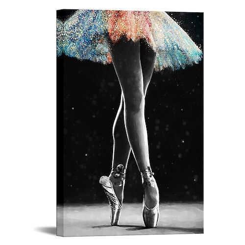 

Handmade Oil Painting Canvas Wall Art Decoration Modern Ballet Girl for Home Decor Rolled Frameless Unstretched Painting