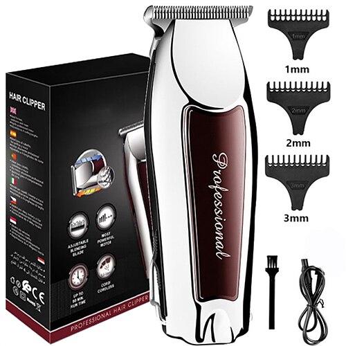 

Kemei Professional Hair Cutting Machine Trimmer for Men Rechargeable Haircut Cordless Hair Clipper Electric Shaver Beard Barber