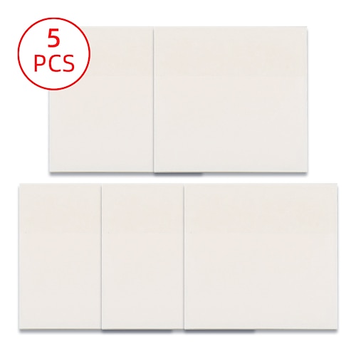 

5/10 pcs Transparent Sticky Notes 2.952.95 inch Transparent PET Paper Translucent Self-adhesive Sticky Notes for School Office Student