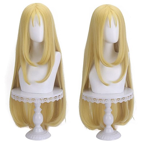 

One Piece Ushio Kofune Wigs Summer Time Rendering CosplayUshio Kofune Wig Anime Cosplay Light Cream Blond Long Straight Hair for Halloween