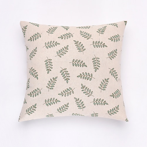 

1 pcs Leaf Print Cushion Cover Without Filler 4545cm