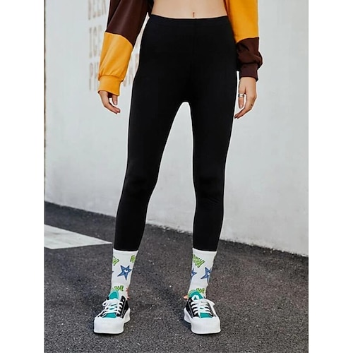 

Per donna Collant Pantaloni Ghette Verde Blu Fucsia Vita normale Casuale / sportivo Athleisure Informale Fine settimana Media elasticità Alla caviglia Comfort Liscio S M L XL XXL / Taglia piccola