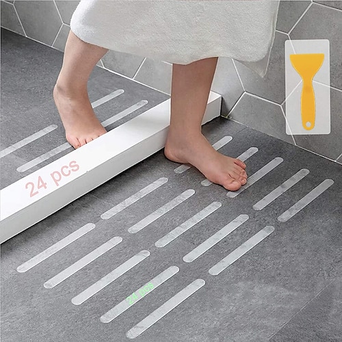

Anti-Slip Strips Safety Shower Treads Stickers Bathtub Non Slip Stickers Anti Skid Tape for Shower Tub Steps Floor-Strength Adhesive Grip Appliques