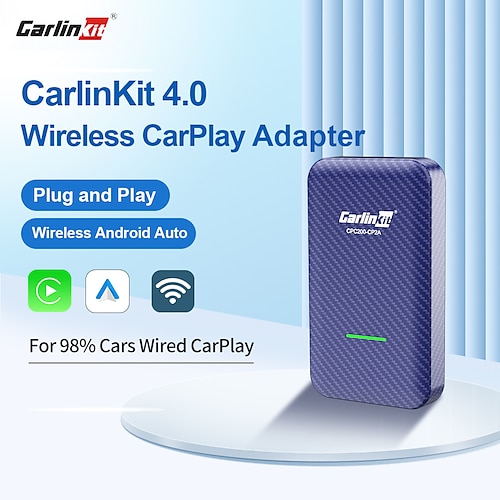

2022 Upgraded CarlinKit 4.0 CPC200-CP2A Wireless CarPlay Android Auto Adapter Compatible Built-in Wired Carplay Car Plug & Play, Available for Android Phones and iPhones