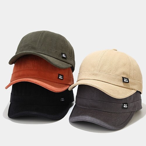 

1pcs Dad Hat Cotton Short Brim Baseball Cap Solid Color Hats for Women Men Outdoor Visor Cap Casual Snapback Hats