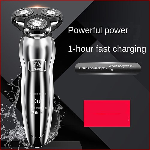 

Three In One Men 'Razor Electric Razor LIQUID Crystal Multifun Ctional RazorCar USB Three Knife Head New