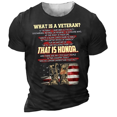 

Men's Unisex T shirt Tee 3D Print Graphic Prints Letter Crew Neck Street Daily Print Short Sleeve Tops Designer Casual Vintage Big and Tall Black Army Green Navy Blue / Summer