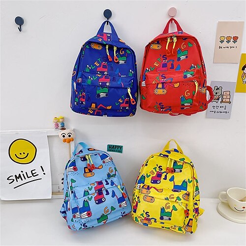 

School Backpack Bookbag Cartoon Kawii for Student Water Resistant Wear-Resistant Breathable Nylon School Bag Back Pack Satchel 17.09 inch