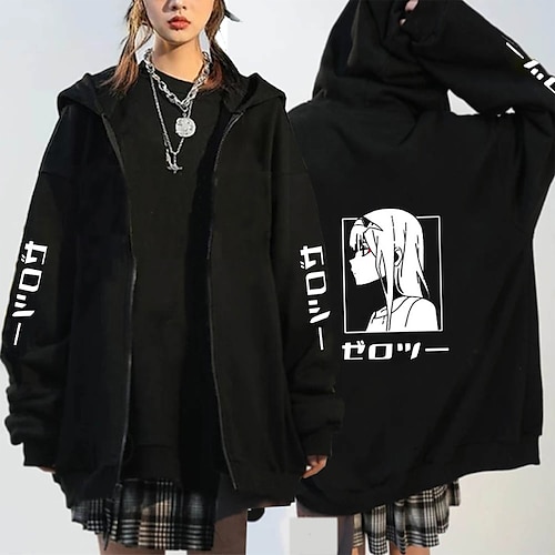 

Inspired by Darling in the Franxx Zero Two 02 Cartoon Manga Back To School Anime Harajuku Graphic Kawaii Outerwear For Men's Women's Unisex Adults' Hot Stamping 100% Polyester