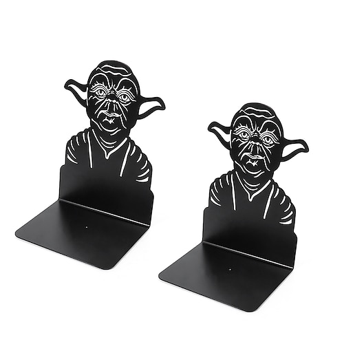 

Book Ends 1 Pair Metal Bookends for School Office Home Easy to Carry Easy to Install 4.76.93.5 inch