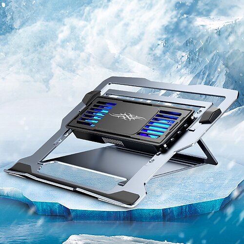 

LZ-D20 Laptop Cooling Pad Aluminum Alloy Portable Foldable Adjustable Angle Adjustable Height Fan