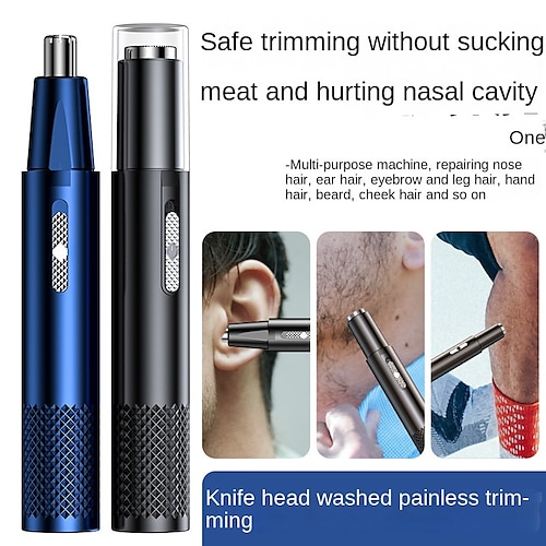 

Updated Electric Shaving Nose Ear Trimmer Safe Face Care Rechargeable Nose Hair Trimmer for Men Shaving Hair Removal Razor Beard