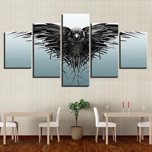 

foreign trade hot selling painting core eagle eagle american flag five-piece mosaic home living room bedroom decorative painting mural