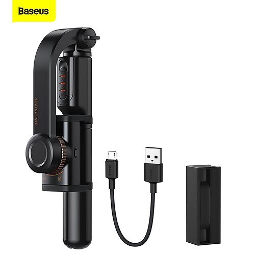 

Baseus Uniaxial Gimbal Stabilizer Bluetooth for Smartphone Remote Control Tripod Foldable Portable Phone Stabilizer for Video Recording Compatible with iPhone Android