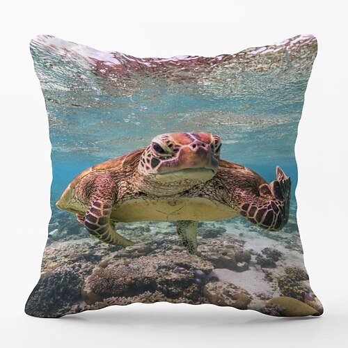 

Ocean Double Side Cushion Cover 1PC Soft Decorative Square Throw Pillow Cover Cushion Case Pillowcase for Bedroom Livingroom Superior Quality Machine Washable