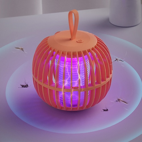 

Bug Zapper Fly Insect Trap Pumpkin Mosquito Killer Lamp Household Electric Silent Physical Mosquito Zappers Fly Killer Light Outdoor Lighting Night Light 2022 New