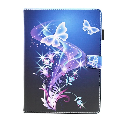 

Tablet Case Cover For Amazon Kindle Fire HD 10 / Plus 2021 Fire HD 10 2019/2017 2021 2019 2017 Card Holder with Stand Flip Graphic Genuine Leather Silica Gel