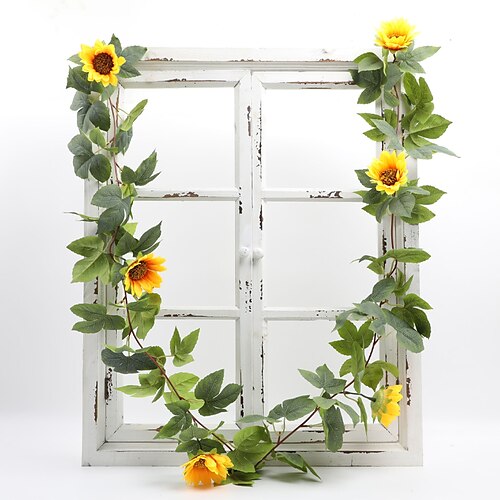 

Artificial Flower Stylish Vertical Wall Flower Simulation Flower Vine Sunflower