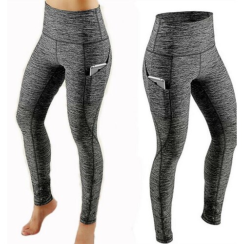 

Women's Athleisure Yoga Pant Running Leggings with Pocket Tummy Control High Waist