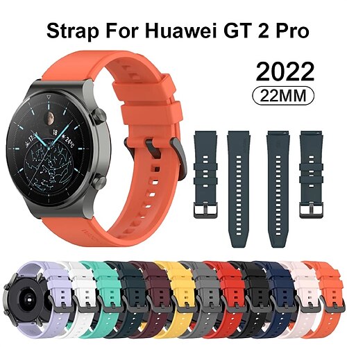 

Official 22mm silicone strap for Huawei Watch Gt 2 Pro Original Sports Spare Bracelet for Huawei Gt2 Pro