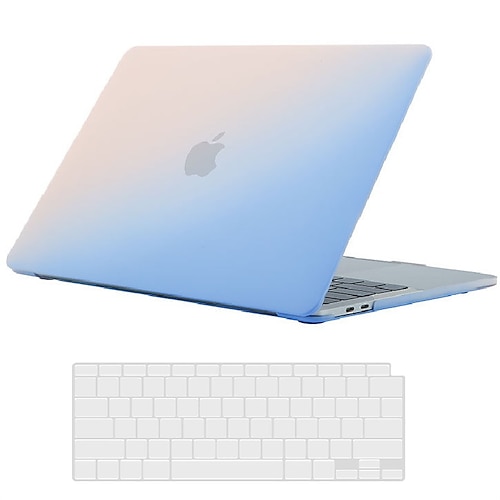 

Compatible with MacBook Air 13 inch Case 2021 2020 2019 2018 Model M1 A2337 A2179 A1932 Matte Hard Shell Case for MacBook Air 13 inch with Retina Display Fits Touch IDGradient Pink&Blue