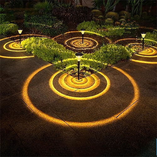 

4pcs Solar Lawn Light Lamp Outdoor Waterproof Garden Buried LED Lights Yard Landscape Pathway Decoration Lamps
