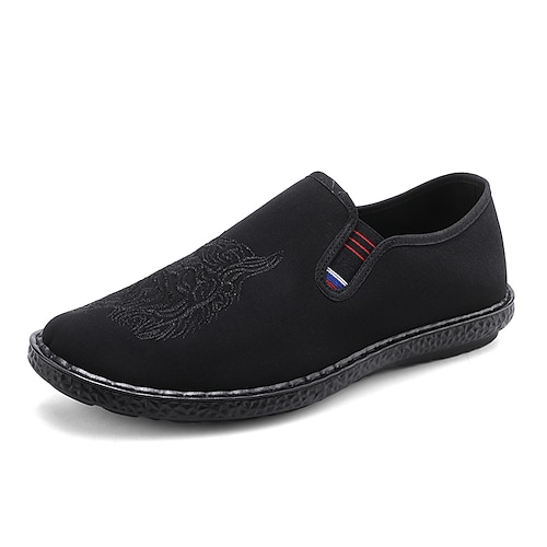 

Homme Mocassins et ChaussonsD6148 Mocassins de confort Casual Athlétique Marche Polyuréthane Noir Printemps