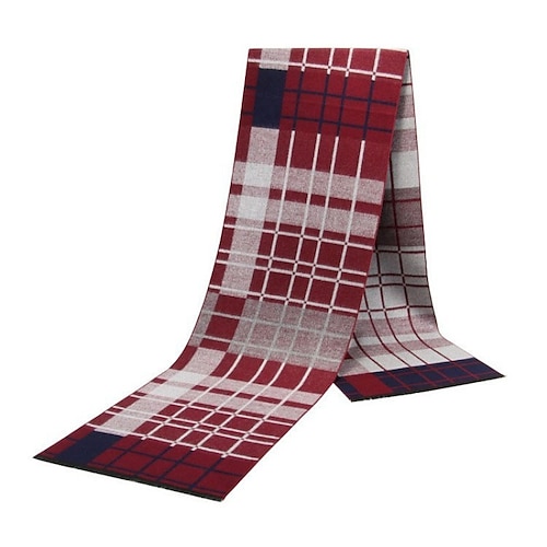 

Men's Scarves Office Daily Wear Vacation Plaid / Striped / Chevron / Round Polyester / Polyamide Scarves 1 PCS