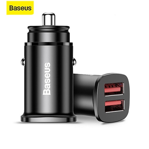 

Baseus 30W Car Charger USB Type PD Fast Charge 4.0 3.0 SCP Fast Car Phone Charger