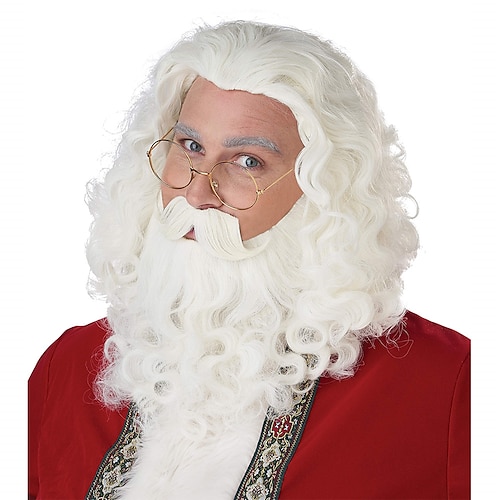 

costumi california parrucca babbo natale barba e baffi set