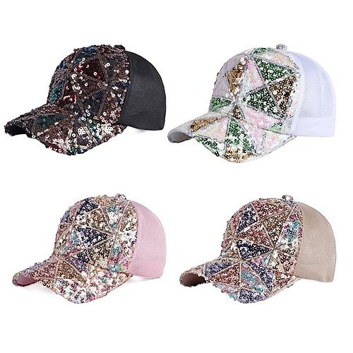 

Dame Baseballhatt Sport & Utendørs Daglig Ferie polyester Sport og friluft Fritid Enkel Stil 1 pcs