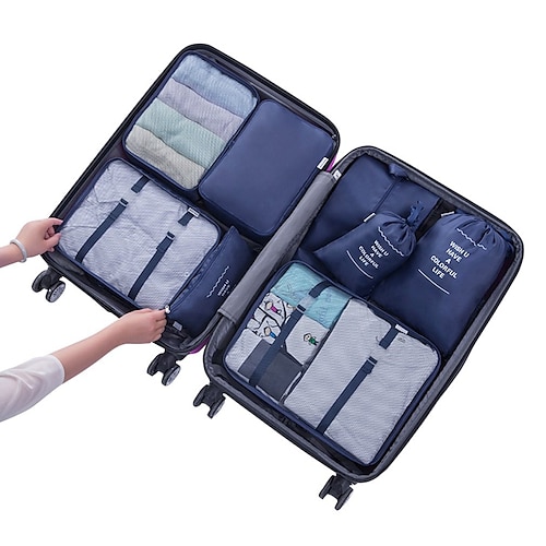 

Packing Cubes for Travel, Travel Cubes Set Foldable Suitcase Organizer Lightweight Luggage Storage Bag