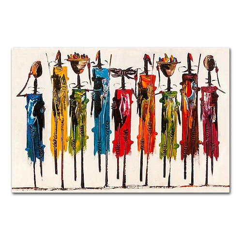 Mintura Hand Made Oil Paintings On Canvas African Women Home Decoration  Wall Art