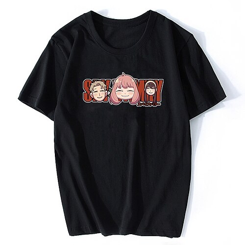 

Inspired by SPY×FAMILY Loid Forger Yor Forger Anya Forger T-shirt Cartoon 100% Polyester Anime Harajuku Graphic Kawaii T-shirt For Men's / Women's / Couple's
