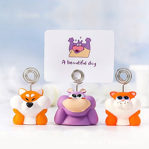 

Creation Moving Creative Enamel Photo Clip Card Clip Note Clip Cute Personality Business Card Clip Desktop Message Clip