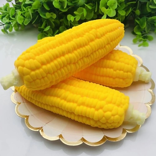 

Stress Reliever Toy Venting Stretchable Decorative Props Kids Adult Fruit Corn Decompression Toy for Kids 2pcs